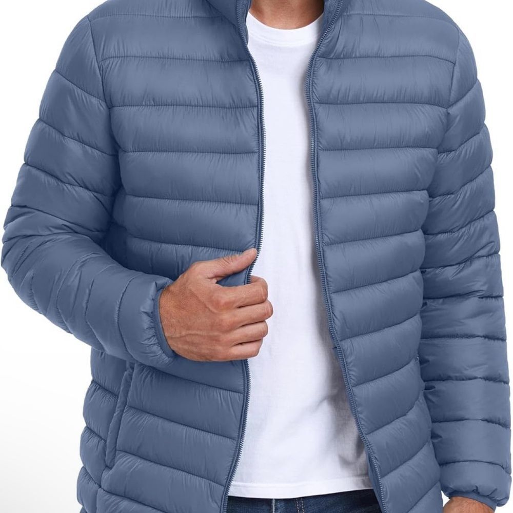 Men's Blue Puffer Jacket